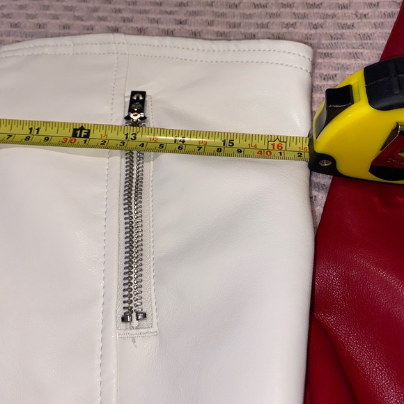 True Religion Women's Red and White Racing Leather Jacket - Picture 10 of 10